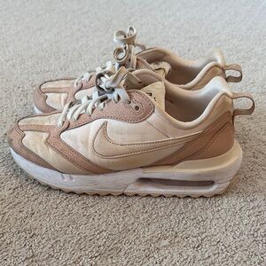 Nike Cream and Brown Athletic Shoes